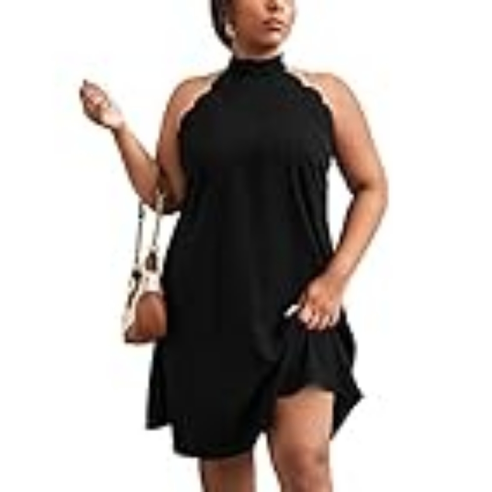 Black scallop dress size 3XL